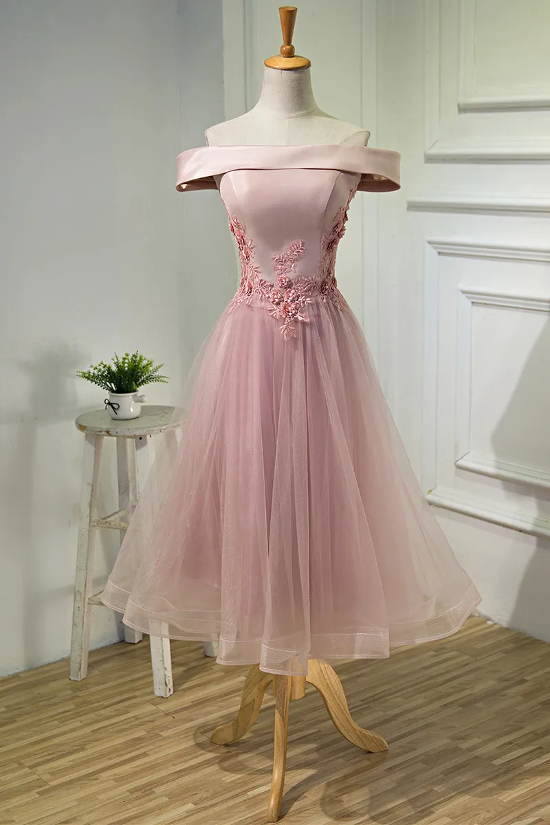 Charming Tulle and Satin Lace-up Formal Dresses, Lovely Formal Dress