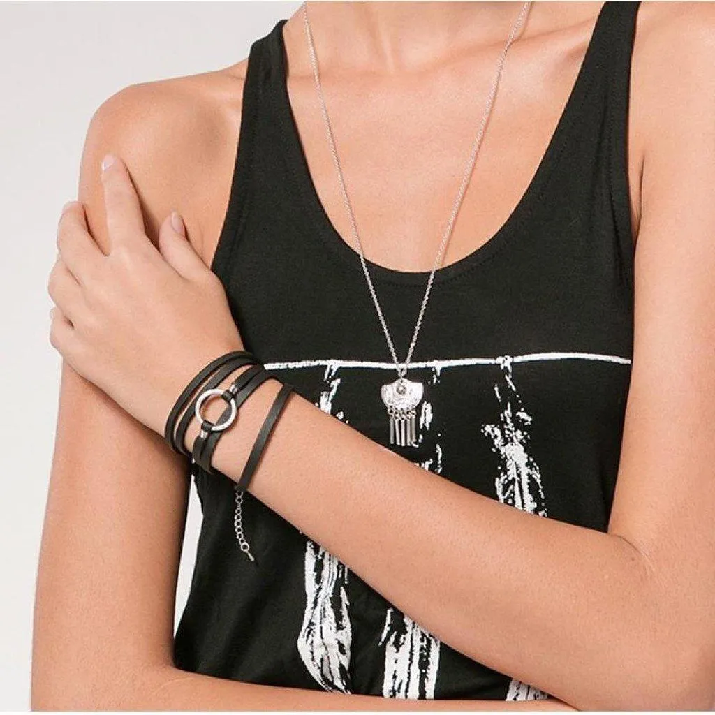 Cirque Leather Bracelet