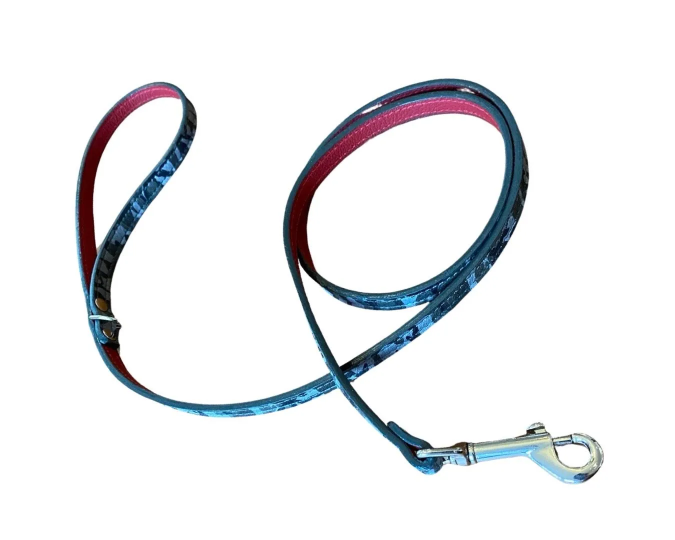 Classic Leather Dog Leash Camouflage