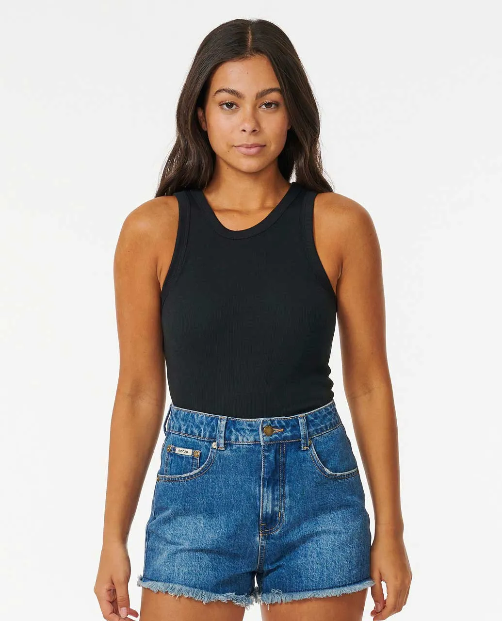 CLASSIC RIBBED TANK - BLACK