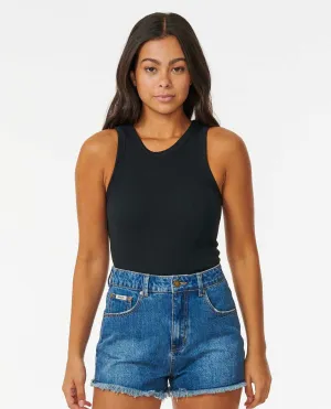 CLASSIC RIBBED TANK - BLACK