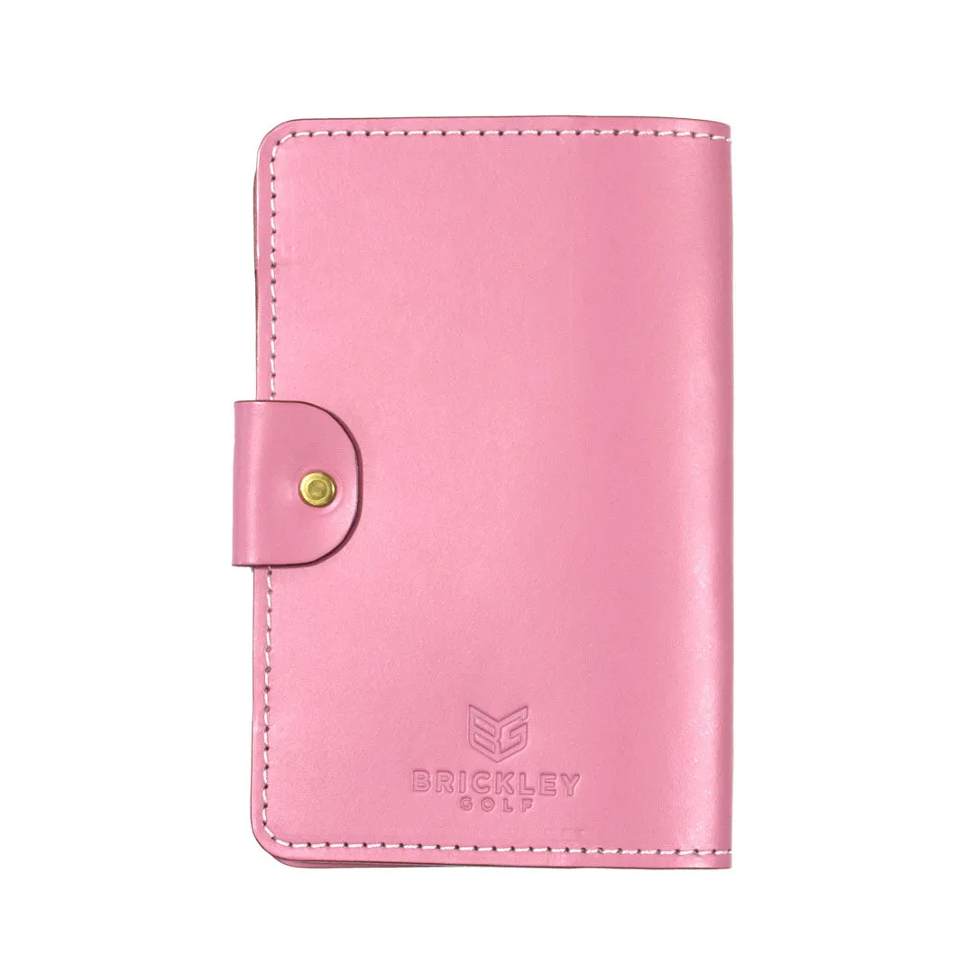 Classic Scorecard Holder - Pink Leather
