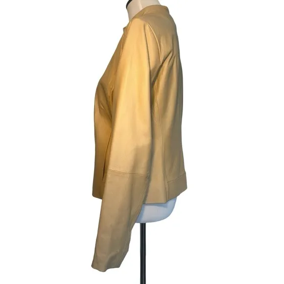 Clio tan leather size 12 jacket