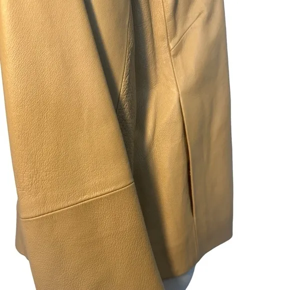 Clio tan leather size 12 jacket