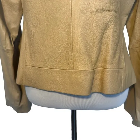 Clio tan leather size 12 jacket