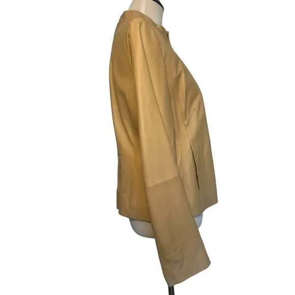 Clio tan leather size 12 jacket