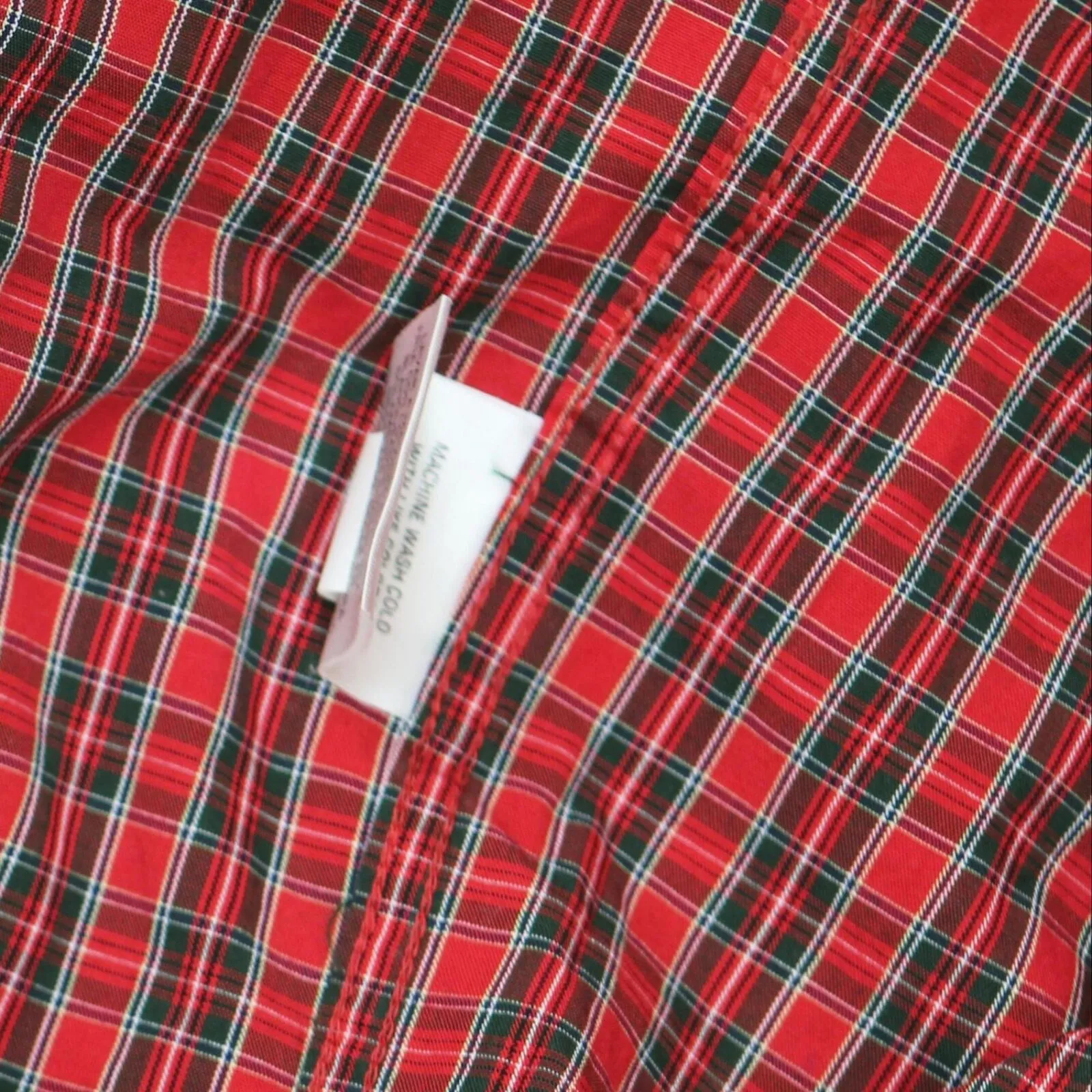 Club Room Men's Regular Fit Cotton Dress Shirt Red Navy Green 16 1/2 32/33