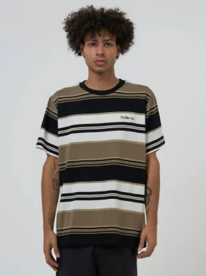 Coordinate Stripe Merch Fit Tee Desert