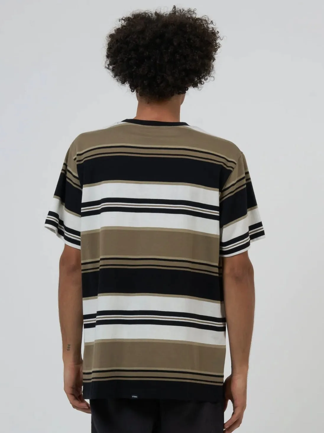 Coordinate Stripe Merch Fit Tee Desert