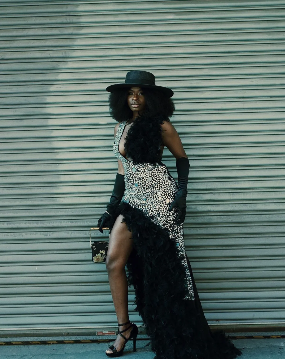 Custom Splashed Prom Dress