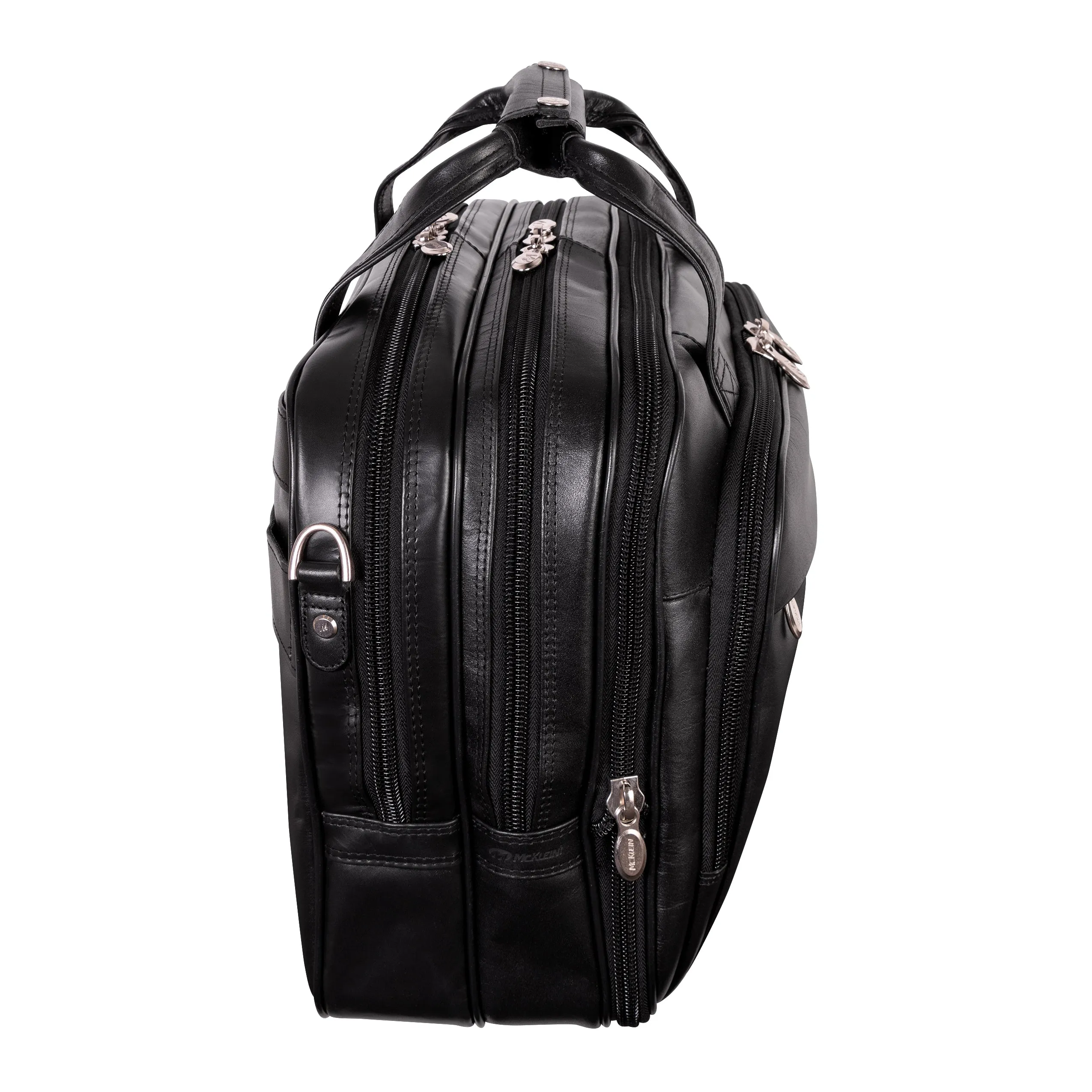 DAMEN | 17” Leather Detachable-Wheeled Laptop Case