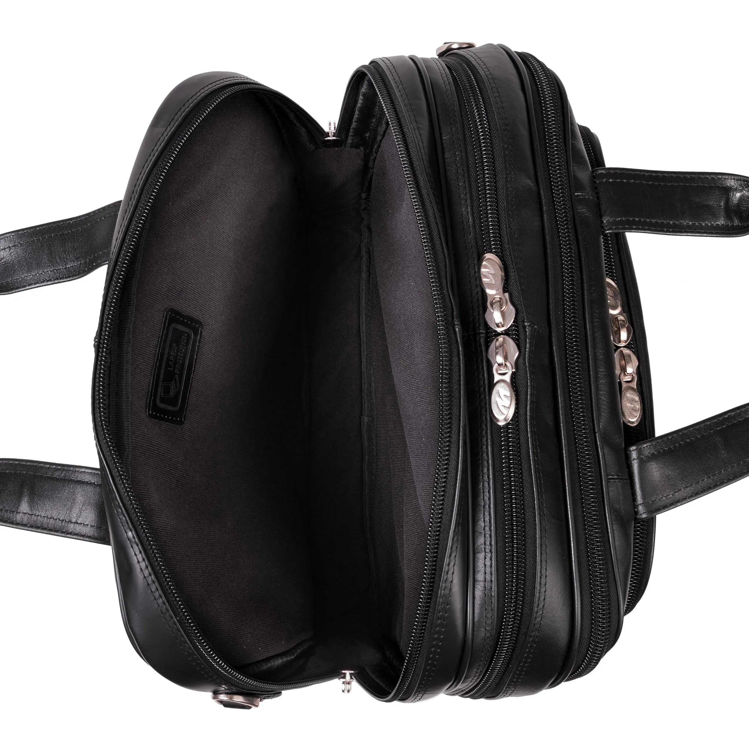 DAMEN | 17” Leather Detachable-Wheeled Laptop Case