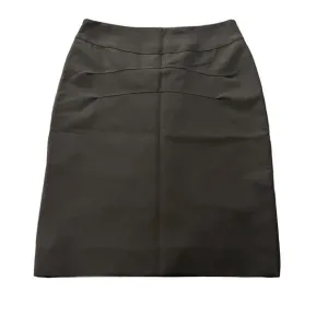 Davide Cenci Gunex Womens Knee Length Career Office A-Line Skirt Black Size 4