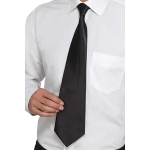 Deluxe Black Gangster Tie