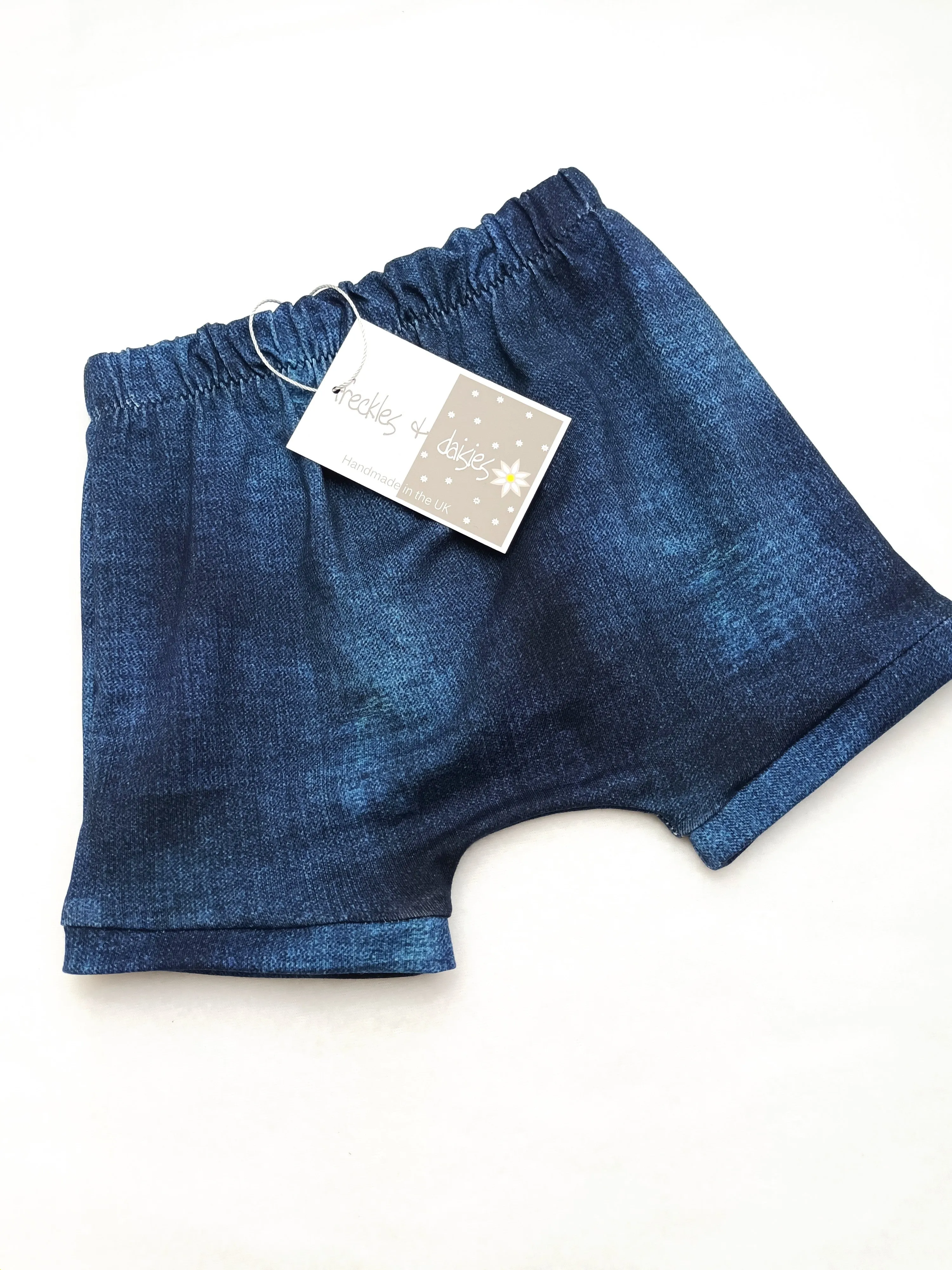 Denim Look Jersey Summer Shorts