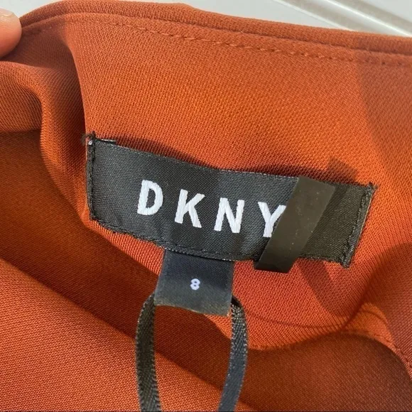 DKNY Ruffled Dressy Midi Skirt Size 8 NEW