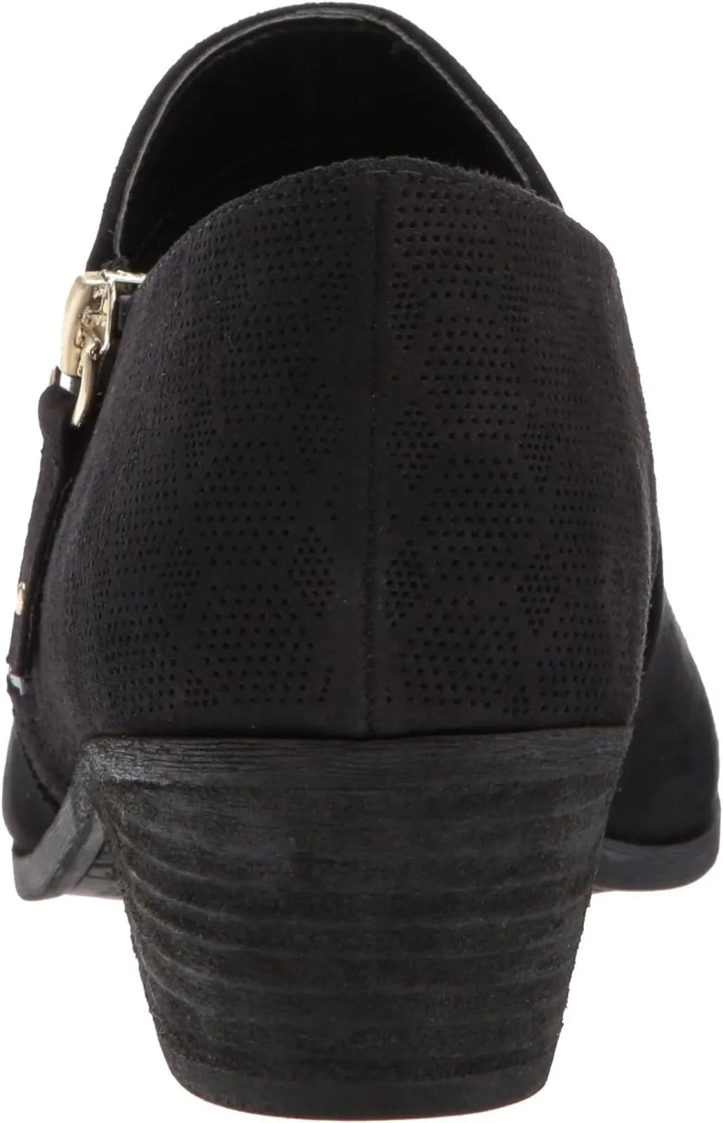 Dr. Scholl's Shoes Womens Brief Ankle Boot F0489F1 Black Microfiber Suede 8M