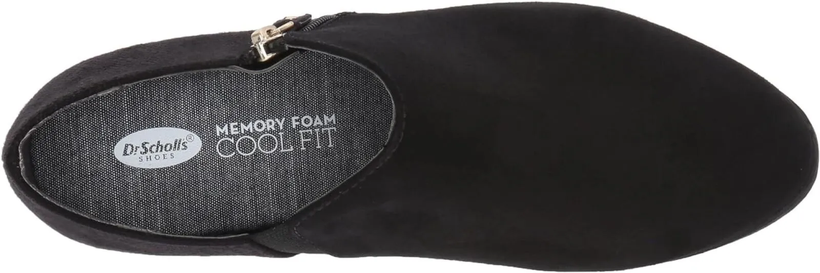 Dr. Scholl's Shoes Womens Brief Ankle Boot F0489F1 Black Microfiber Suede 8M