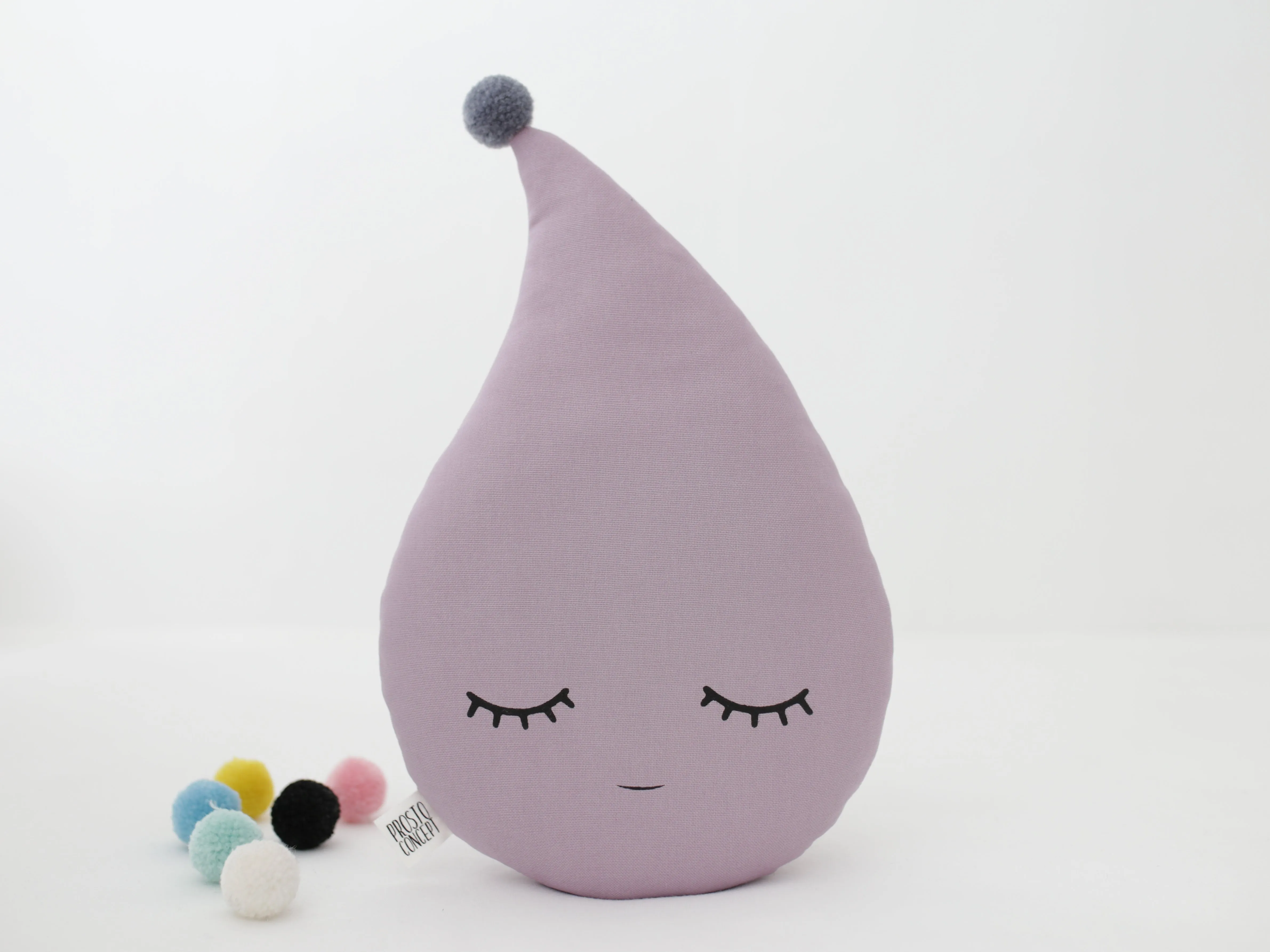 Dusty Lavender Raindrop Pillow