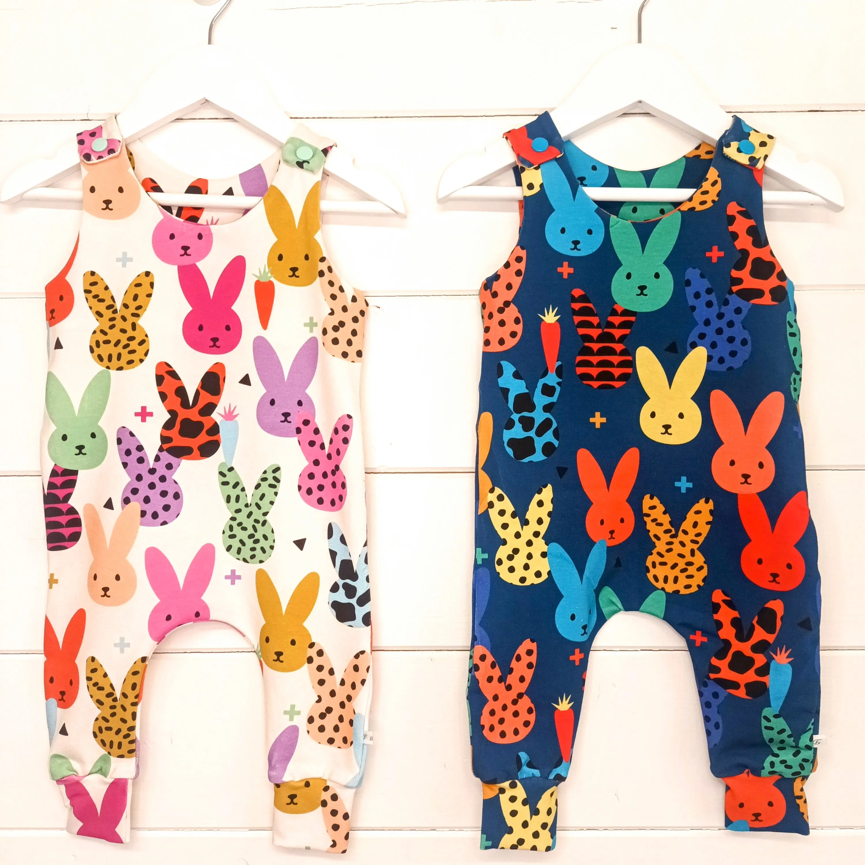 Easter Bunny Cream Romper