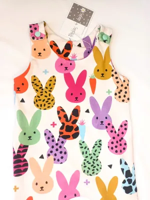 Easter Bunny Cream Romper