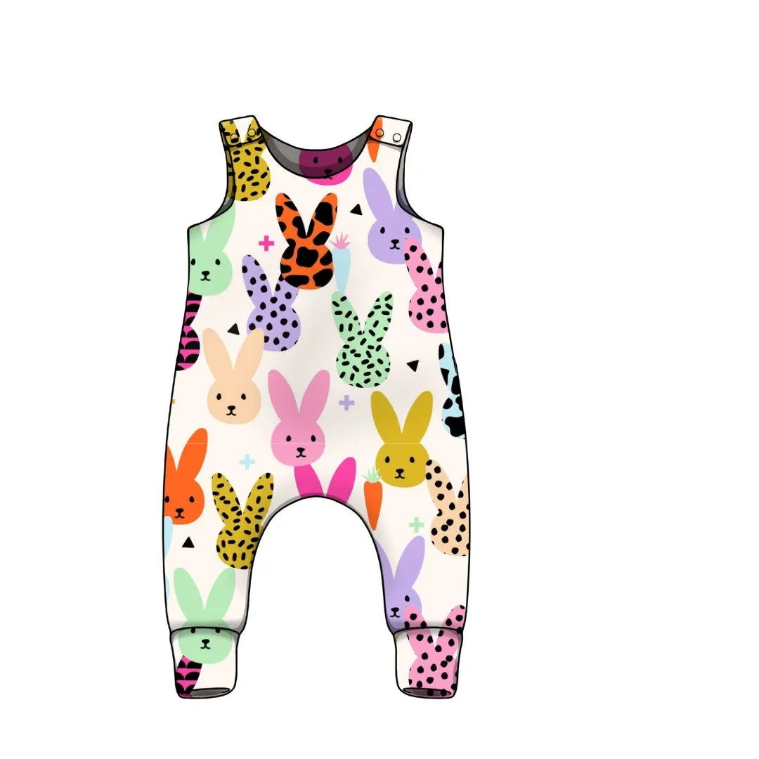 Easter Bunny Cream Romper