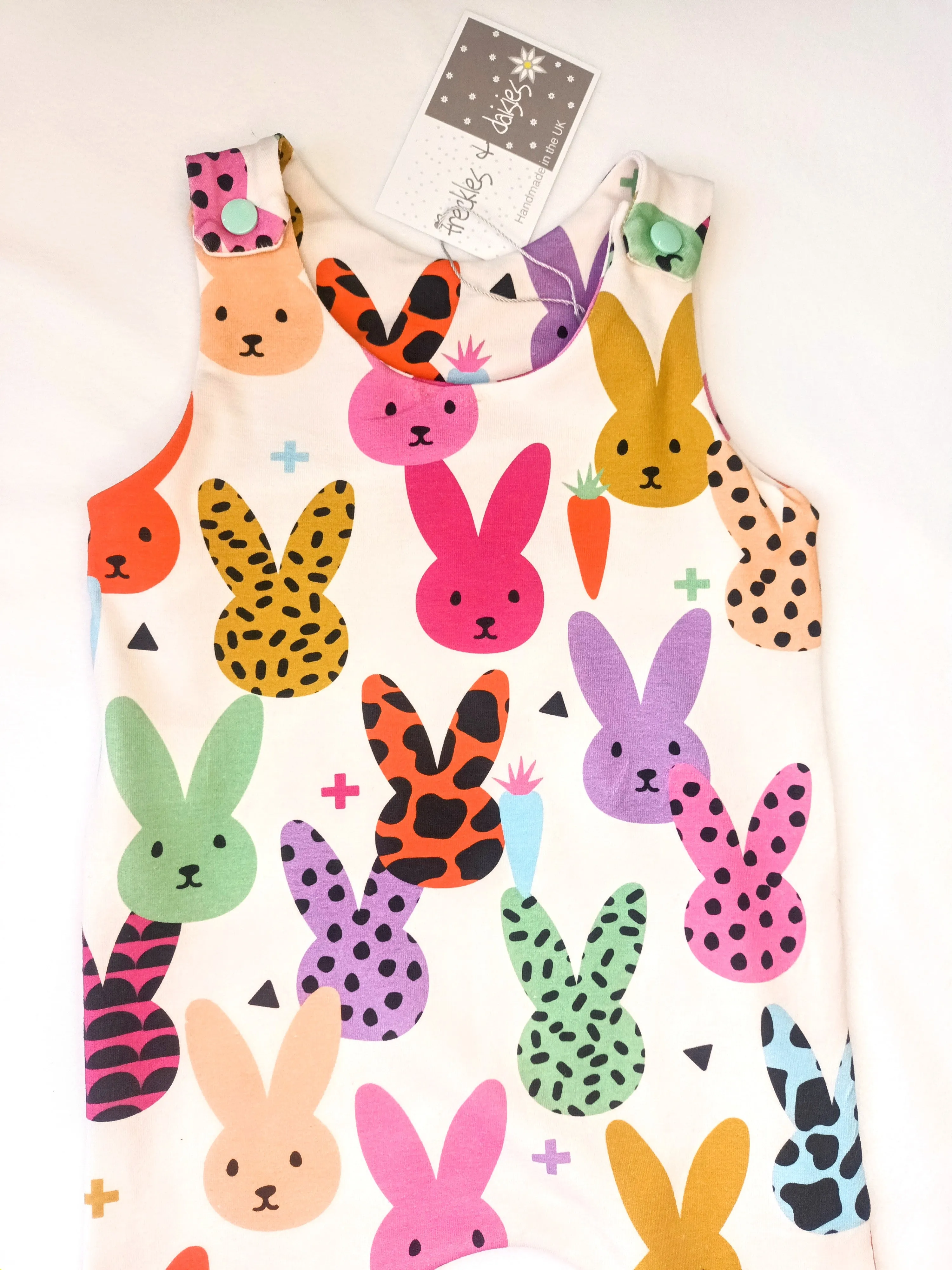 Easter Bunny Cream Romper