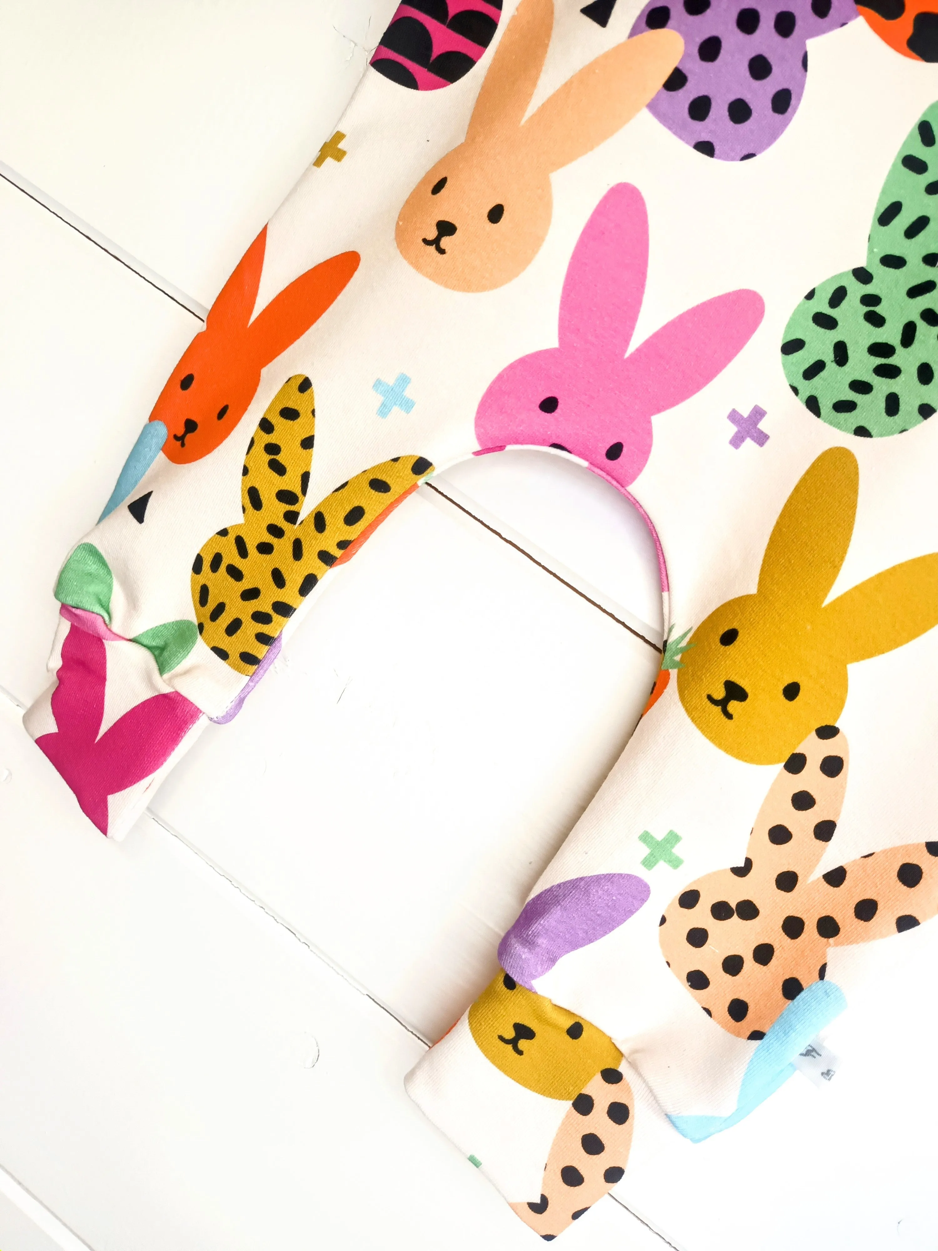 Easter Bunny Cream Romper