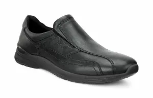 ECCO Men's 511524 Irving Black Leather Comfort Slip On Walking Shoe