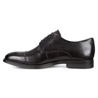 Ecco Men's 621704 Melbourne Black Leather Cap Toe Oxford Dress Shoe