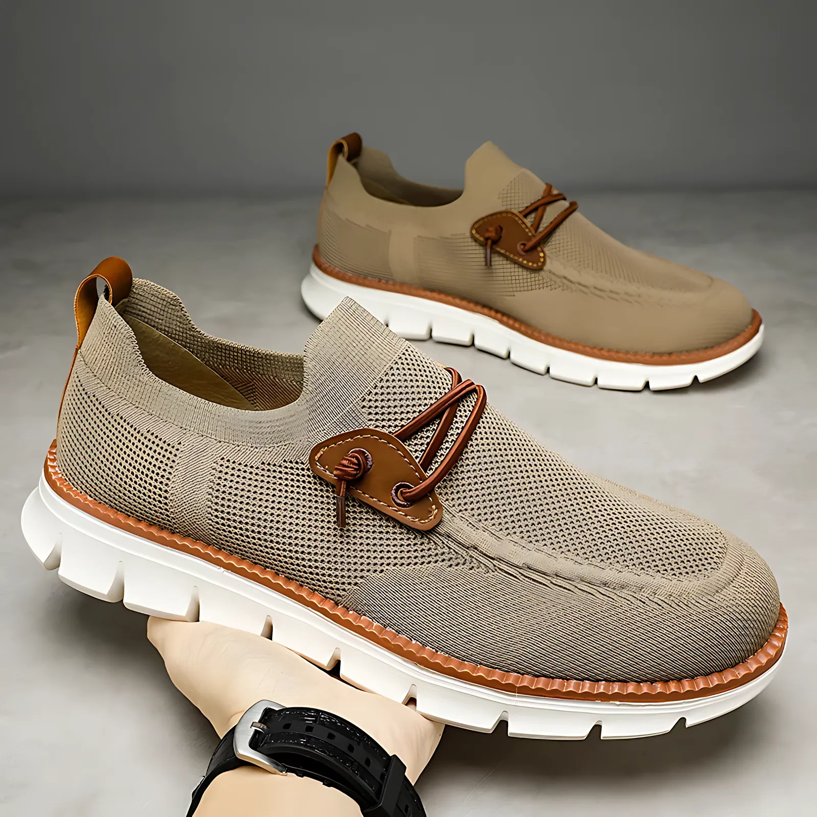 Featherlight Footwear: Stylish and Breathable Mesh Loafers