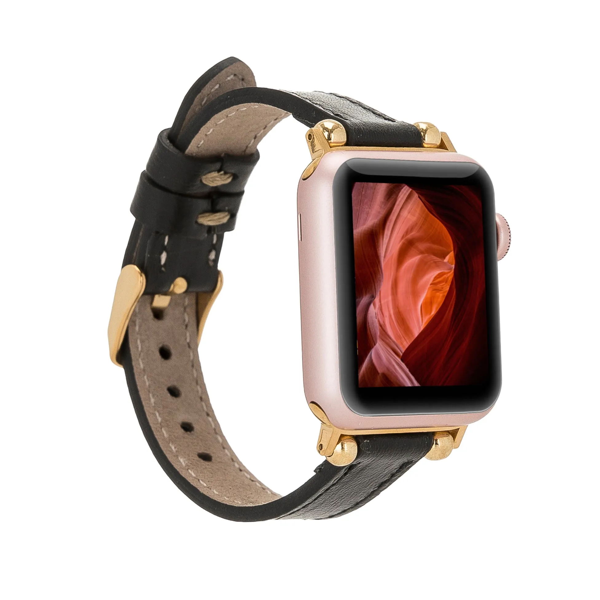 Ferro Leather Apple Watch Band with Trok