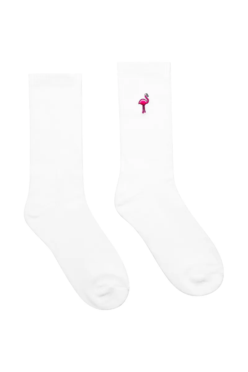 Flamingo Budgy Crew Socks