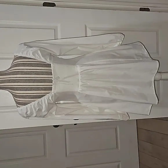 FREE PEOPLE New Women Cotton Boho Mini dress Square Neck Balloon sleeve Size S