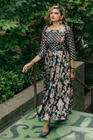 Frida floral printed dress - Ready To Ship