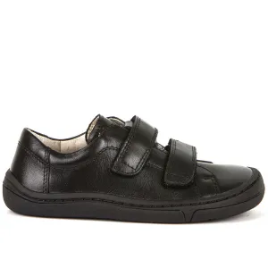 Froddo Black leather Velcro School Shoes