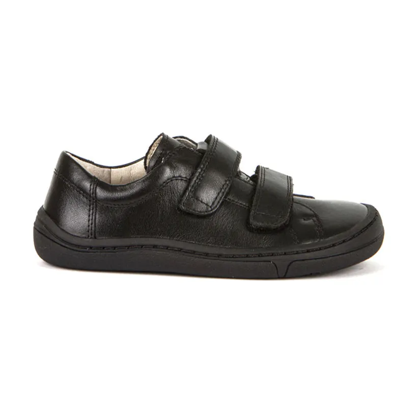 Froddo Black leather Velcro School Shoes