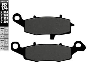 GALFER FD174G1054 Semi-Metallic Brake Pads
