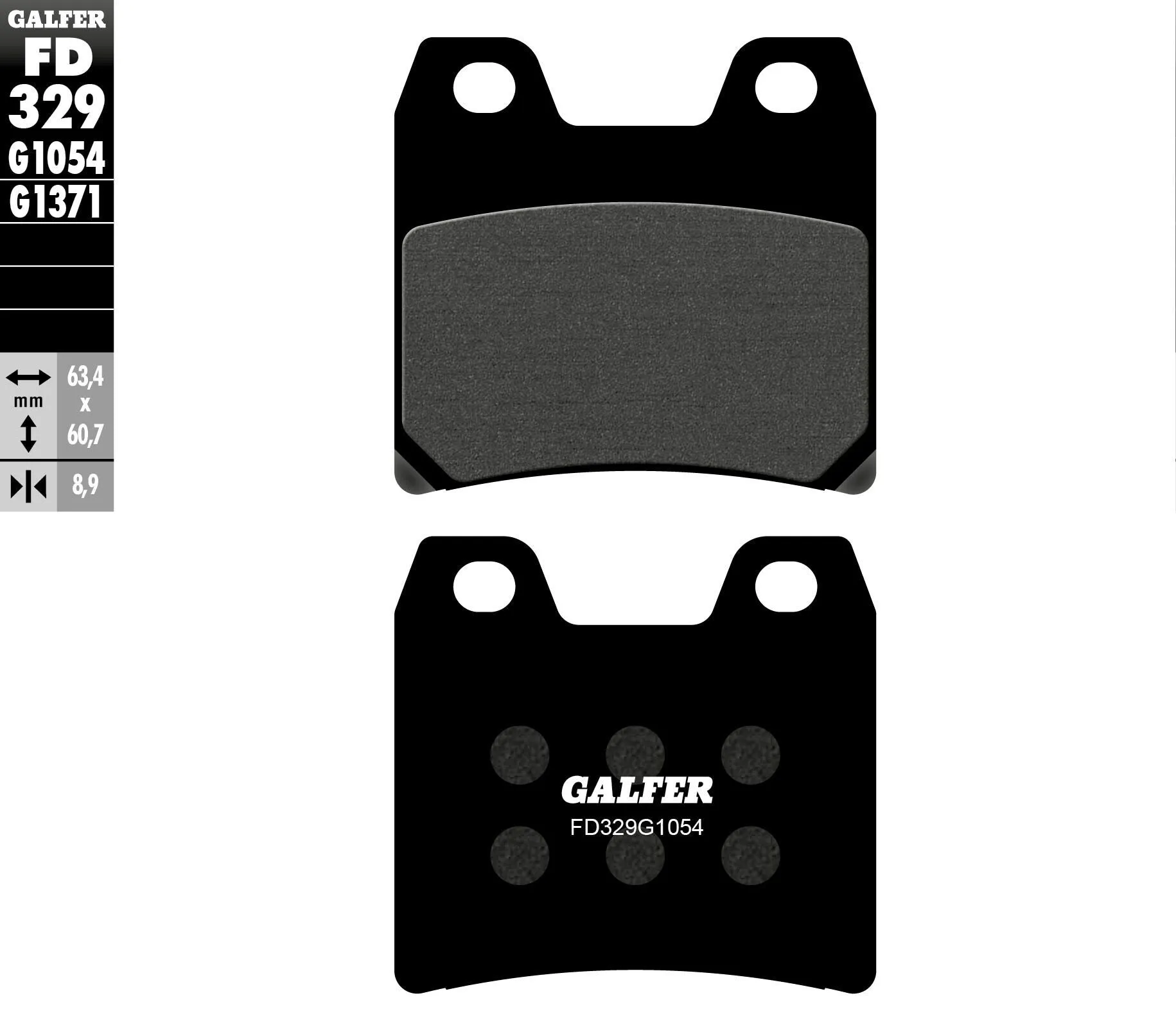 GALFER FD329G1054 Semi-Metallic Brake Pads