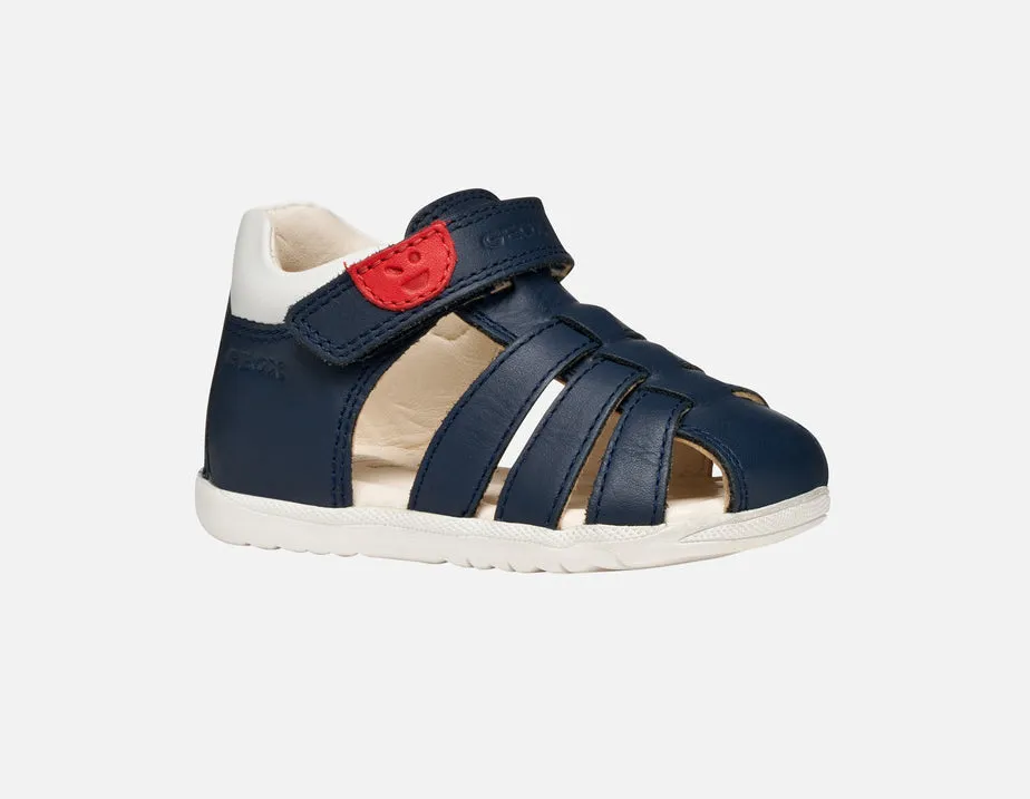 Geox Macchia Navy Closed Toe Sandal