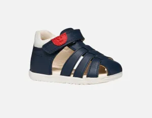 Geox Macchia Navy Closed Toe Sandal