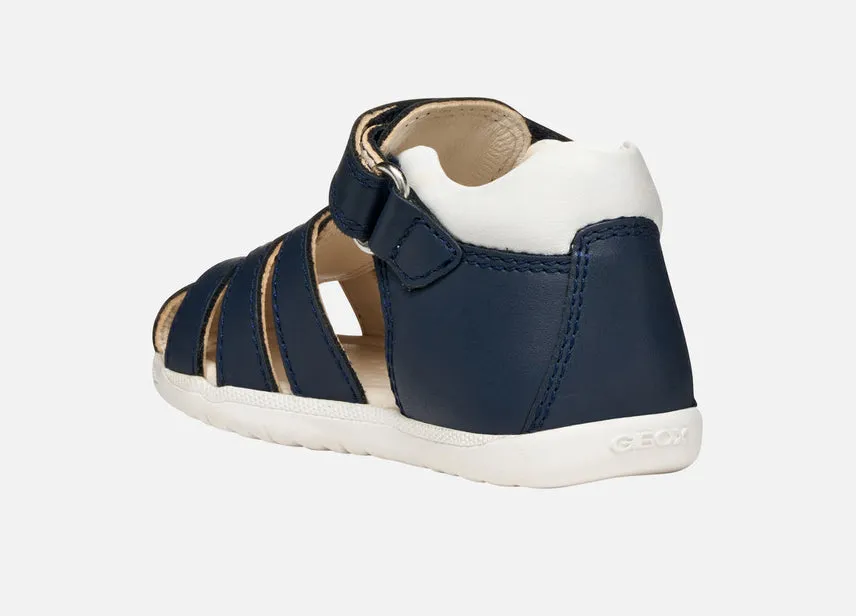 Geox Macchia Navy Closed Toe Sandal