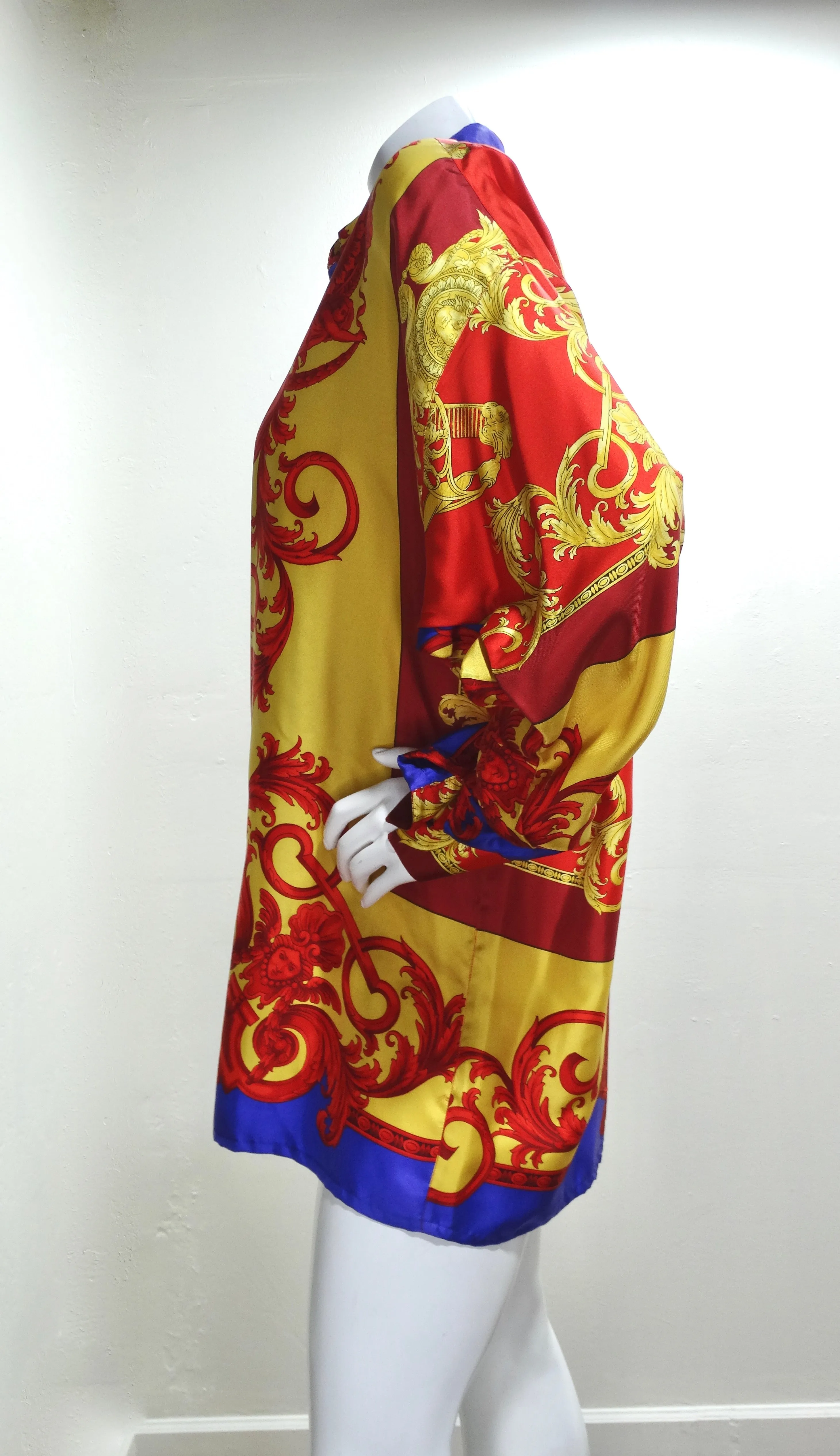 Gianni Versace Greek Goddess Print Shirt