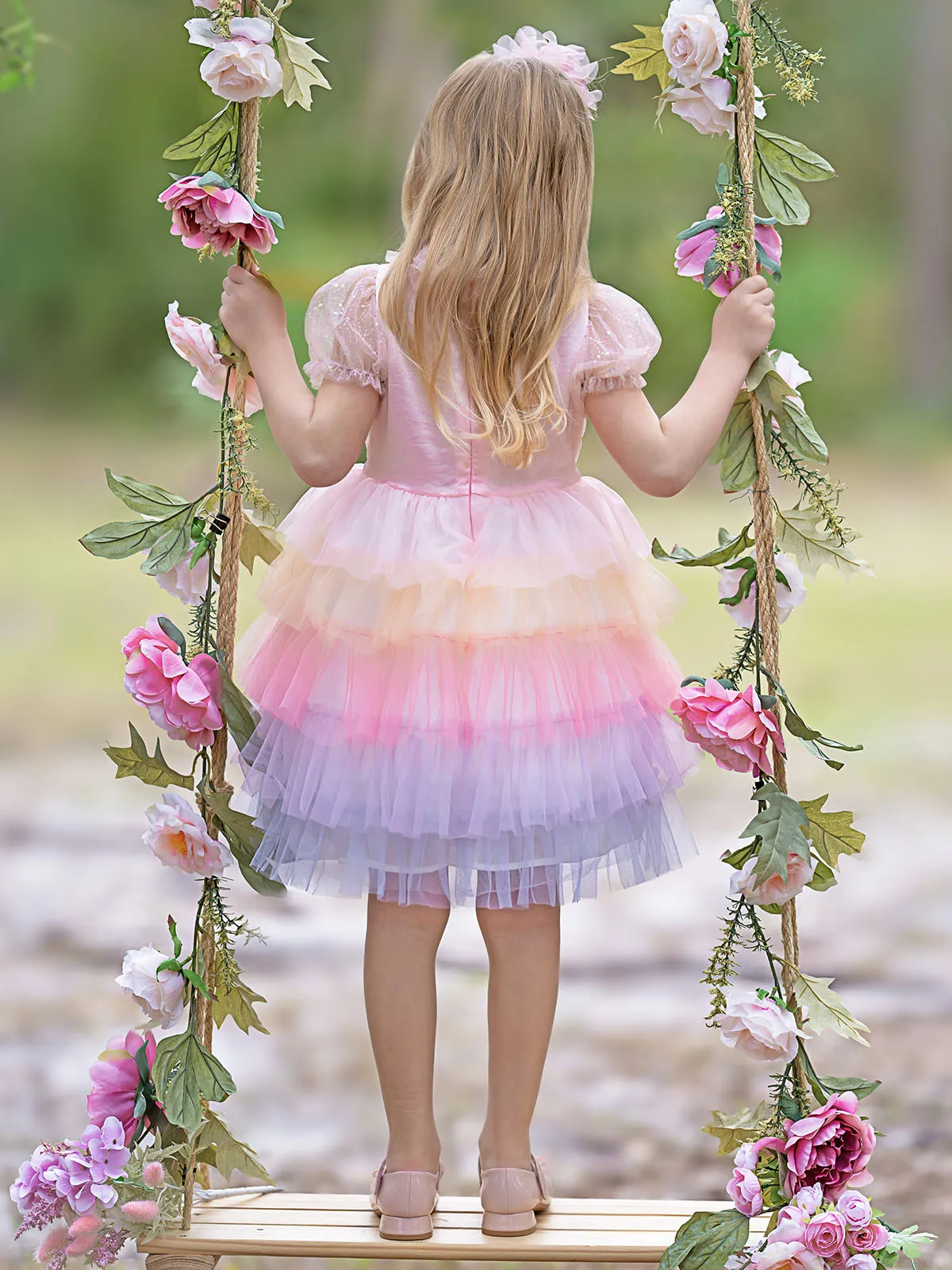Girls Princess Tutu Ruffle Dress