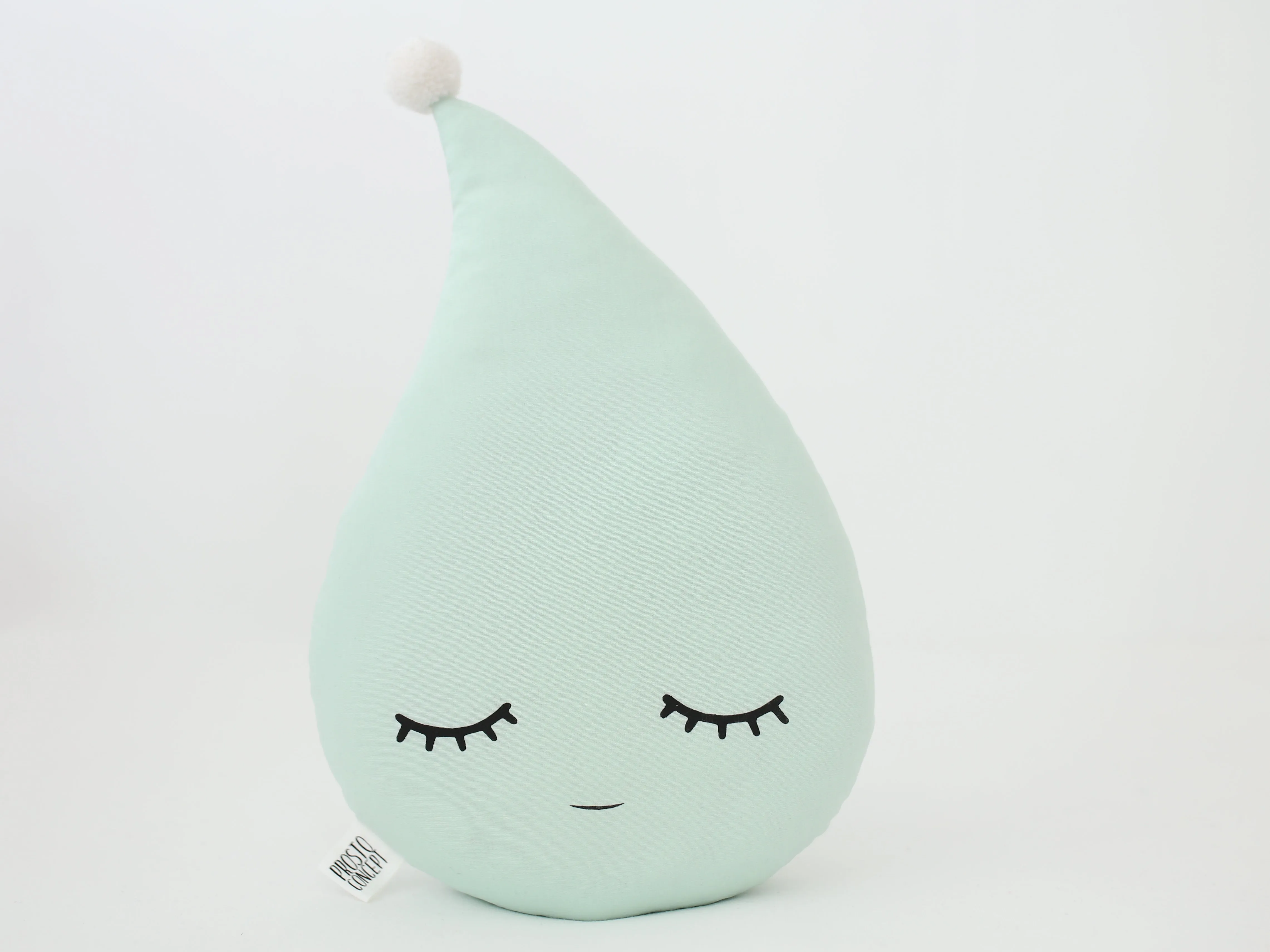 Green Mint Raindrop Pillow