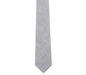 Grey Pinpoint Oxford Tie