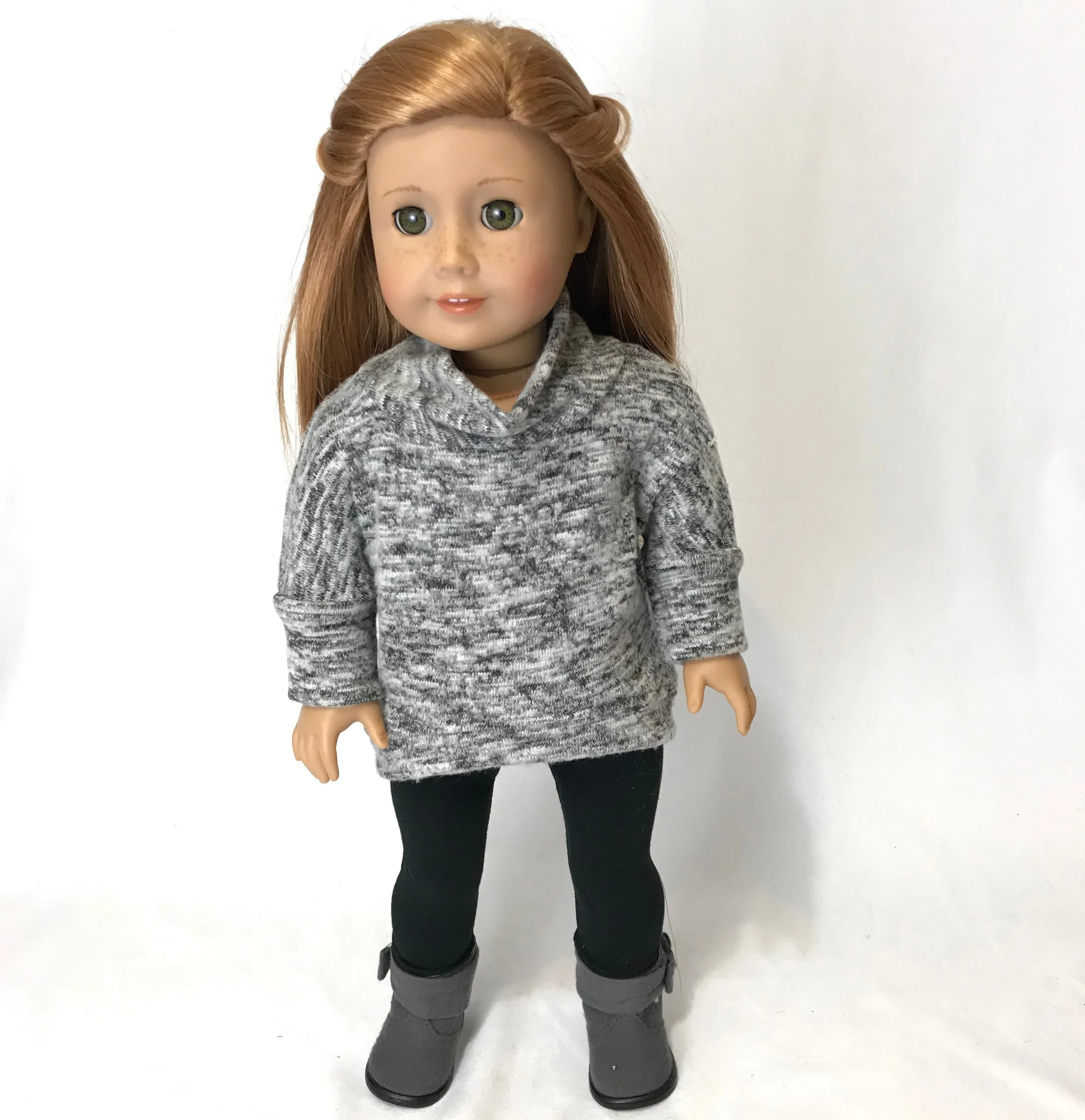 Grey Pullover for American Girl Doll