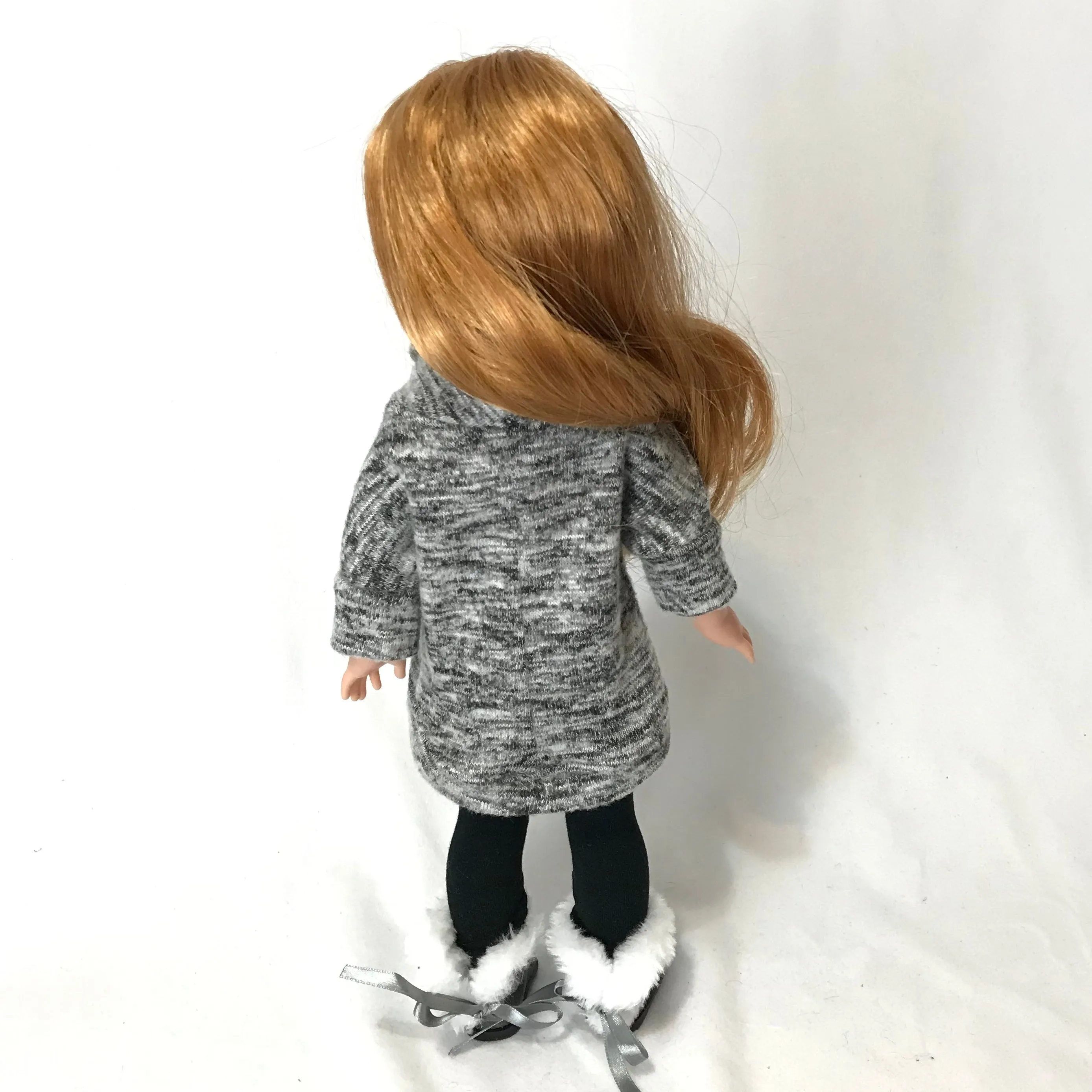 Grey Pullover for Wellie Wishers Doll