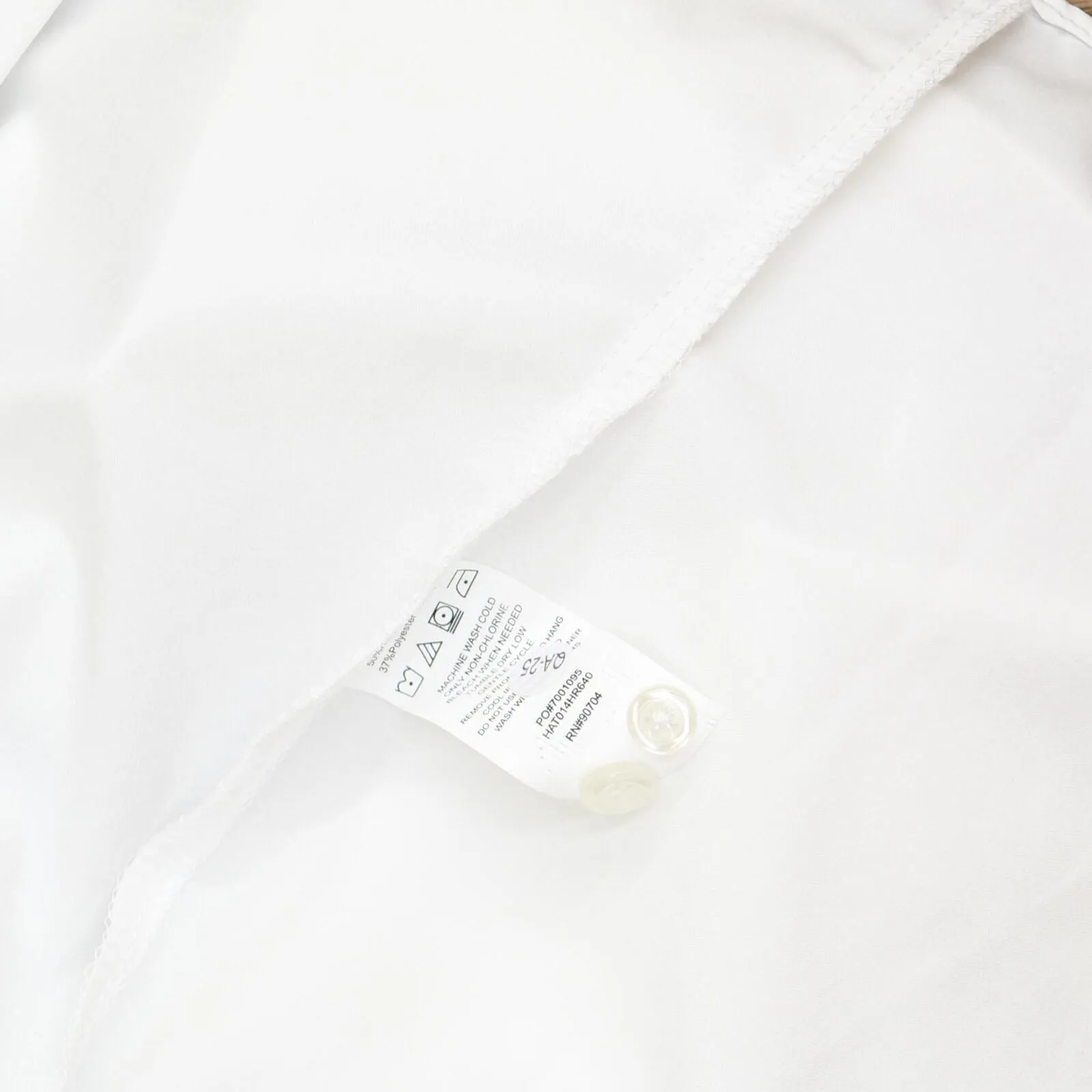 Haggar Men's Slim Fit Performance Comfort Dress Shirt White Solid 15-15.5 32-33