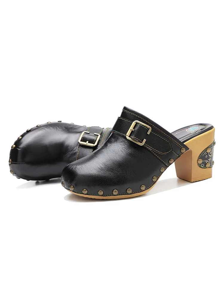 Handmade Round Toe Sandals